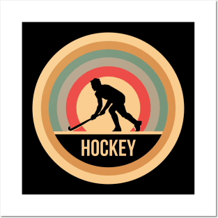 Vintage Retro Hockey Gift For Hockey Players Posters and Art